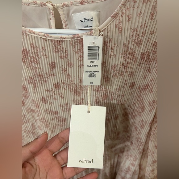 Aritzia White and Pink Long Sleeve Dress - Picture 4 of 5